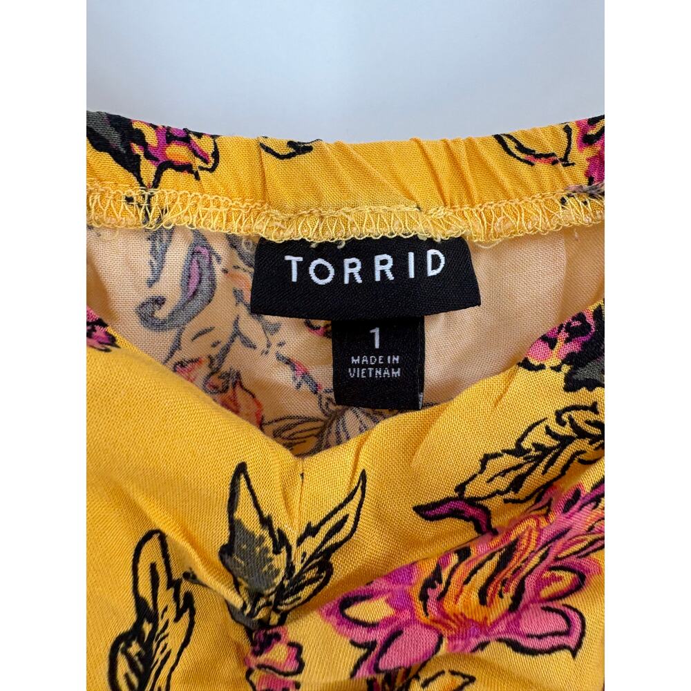 2/$30 TORRID Mini Dress Size 1X / Size 1 Mini Challis Skater - Picture 5 of 11